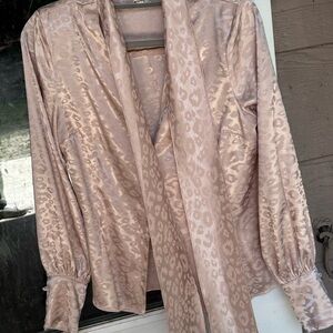 River Island Blush Print Blouse